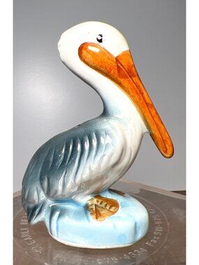 Vintage Ceramic Pelican Figurine Florida Souvenir By CHI Salt Shaker